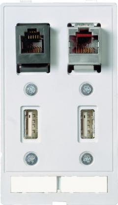 Murrelektronik 4000-68000-0910000 Modlink MSDD 2xUSB-A Bu/Bu,1xRJ45,1xRJ12 Datensteckverbindereinsatz
