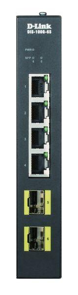 D-Link DIS-100G-6S 4-port Gigabit Industrial Switch includi 4-Port Unmanaged Layer