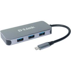 D-Link DUB-2335 6-in-1 USB-C Hub mit HDMI/Gigabit Ethern Hub