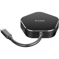 D-Link DUB-M420 USB-C 4-Port USB 3.0 Hub mit HDMI und US Hub