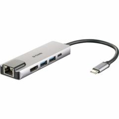 D-Link DUB-M520 USB-C 5-Port USB 3.0 Hub mit HDMI und Et Hub