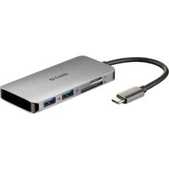 D-Link DUB-M610 USB-C 6-Port USB 3.0 Hub: HDMI, SD, micr Hub