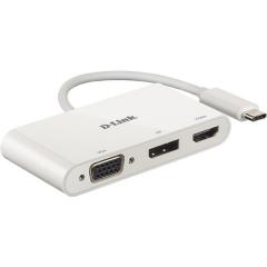 D-Link DUB-V310 USB-C 3-Port Video Adapter mit HDMI & Di Hub