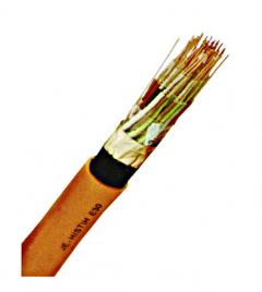 Kabel/Leitungen 100418 Installationskabel halogenfrei JE-H(ST)H 2x2x0,8 E30 orange