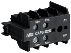 ABB Stotz-Kontakt CAF6-02K , Hilfsschalter 0S/2Ö Schraubanschluss, frontseitig anbaubar, geeignet für K6, KC6 , GJL1201330R0009