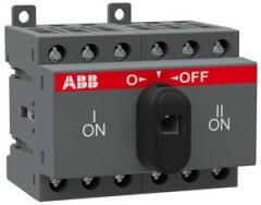 ABB Stotz-Kontakt OT16F3C , Lastumschalter 3-polig 16A m. schwarzem Knebelgriff I-0-II , 1SCA104816R1001