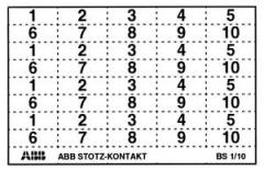 ABB Stotz-Kontakt BS-1/10 , Beschriftungsschild , GHS2001946R0003