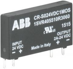 ABB Stotz-Kontakt CR-S024VDC1TRA , Steckbarer Optokoppler Input= 24 V DC, Output= 100 mA/48 V DC Transistor , 1SVR405510R3050