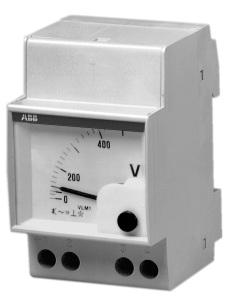 ABB Stotz-Kontakt VLM 1/500 , Voltmeter analog Direktmessung,0-500VAC , 2CSM110220R1001