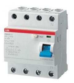 ABB Stotz-Kontakt F204 A-40/0,03 110V , F204A-40/0,03 FI-Schalter Typ A 110V RCCB,4P,40A,30mA,f.110V AC-Netz , 2CSF204199R1400