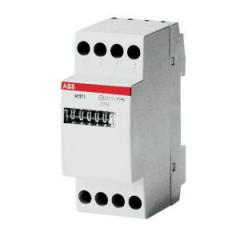 ABB Stotz-Kontakt HMT 1/220 , HMT 1/24 Betriebsstundenzähler 24V Elektromechanisch, nicht rücksetzbar , 2CSM131000R1601