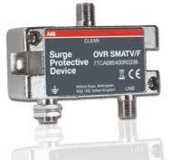 ABB Stotz-Kontakt OVR SMATV/F , OVR SMATV/F Überspannungsableiter 18,9 V, 800 mA, 860-3224 MHz, 1,5-2,2 db , 7TCA085400R0336