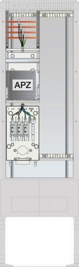 ABN SAS APZ 4p 1xLP 250x1050 HAK Zähleranschlusssäule ( SZ205AL0402 )