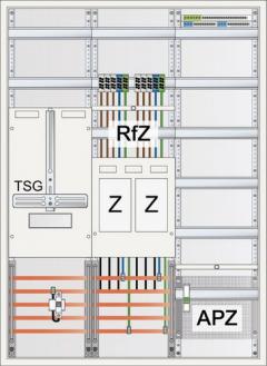 ABN eHZ 2Z 1T-3P 1V 1APZ HLAK IP43 SK2 5pol. Zählerschrank ( S37EA120Z )