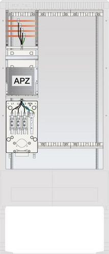 ABN SAS APZ 4p 1x LP 250x1050 HAK Zähleranschlusssäule ( SZ207AL0402 )