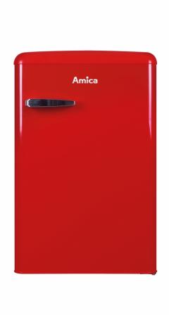 Amica VKS15620R Retro 85cm chili red Stand-Kühlschrank