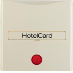 Berker 16408982 Hotelcard-Schaltaufsatz mit Aufdruck undroter Linse weiß, glänzend Berker S.1