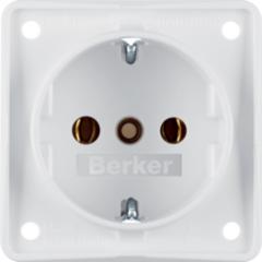 Berker 941852502 Steckdose SCHUKO polarweiß matt Integro Einsätze