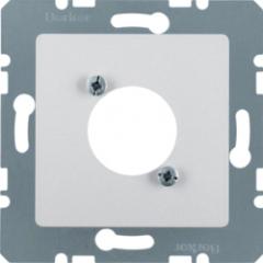 Berker 14121404 Zentralplatte für XLR-RundsteckverbinderD-Serie alu, matt Zentralplattensystem
