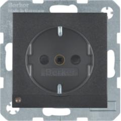 Berker 41091606 Steckdose SCHUKO mit LED-Orientierungslicht anthrazit, matt Berker B.3/B.7