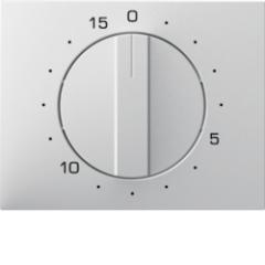 Berker 16347109 Zentralstück mit Regulierknopf für mechanische Zeitschaltuhr polarweiß, glänzend