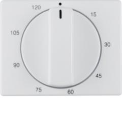 Berker 16350069 Zentralstück mit Regulierknopf für mechanische Zeitschaltuhr polarweiß, glänzend