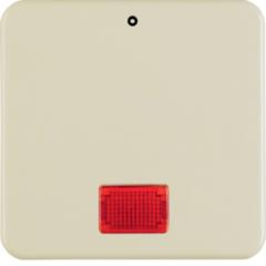 Berker 1558 Wippe mit roter Linse und Aufdruck 0 weiß, glänzend wg Up IP44