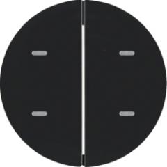 Berker 75162865 Tast-Abdeckung 2fach für Tastsensor-Modul schwarz, glänzend Berker R.1/R.3