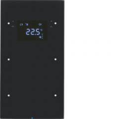 Berker 75642055 Touchsensor 2fach mit Temperaturregler Glas, schwarz Berker R.3