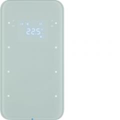 Berker 75643060 Touchsensor 3fach mit Temperaturregler Glas, polarweiß Berker R.1