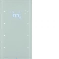 Berker 75643050 Touchsensor 3fach mit Temperaturregler Glas, polarweiß Berker R.3