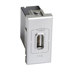 Bticino HC4285C1 USB-Lademodul AX 1MODUL Alu , (Aluminium)