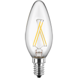 Blulaxa 47965 LED Filament Lampe Kerzenform 4 Watt WW Glas (klar) , E14