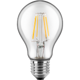 Blulaxa 47958 LED Filament Lampe Birnenform 7 Watt WW, Glas (klar) , dimmbar , E27