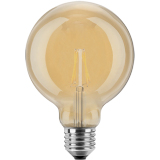 Blulaxa 48350 LED Filament Vintage Globelampe 125mm 2 Watt WW Goldglas (amber) , E27
