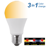 Blulaxa 48359 LED Lampe Birnenform 10 Watt Click CCT 3in1, WW/KW/NW , E27