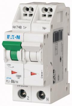 Eaton PLI-B6/1N LS-Schalter, 6A, 1p+N, B-Char , 101268