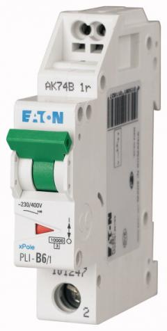 Eaton PLI-C6/1 LS-Schalter, 6A, 1p, C-Char , 101254