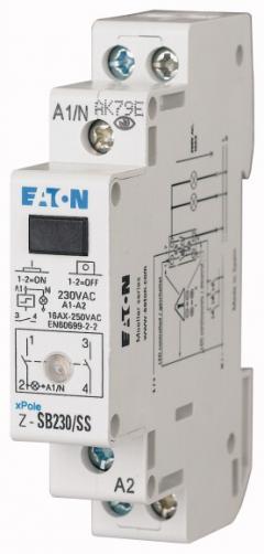 Eaton Z-SB230/SS Stromstossschalter +LED, 230AC, 2S, 32A, 50Hz, 1TE , 265301