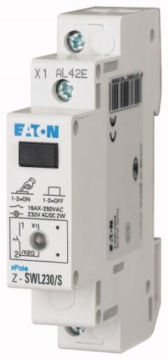 Eaton Z-SWL230/S Schalter, +LED, 230AC/DC, 1S, 16A, orange , 292300