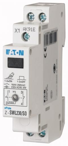 Eaton Z-SWL230/SO Schalter, +LED, 230AC/DC, 1S+1Ö, 16A, orange , 276307