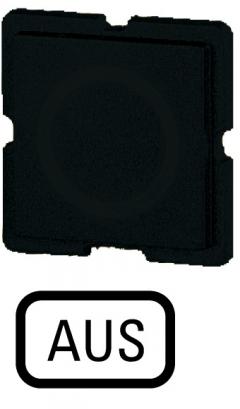 Eaton 113TQ25 Tastenplatte, schwarz, Aus , 063749