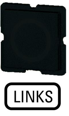 Eaton 134TQ25 Tastenplatte, schwarz, LINKS , 093494