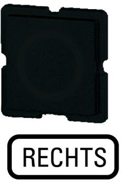 Eaton 135TQ25 Tastenplatte, schwarz, RECHTS , 093527