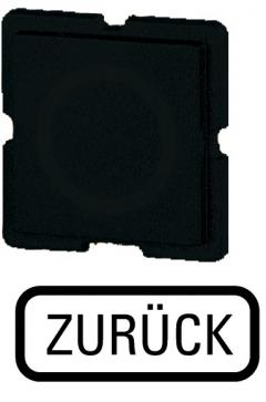 Eaton 191TQ25 Tastenplatte, schwarz, ZURÜCK , 090866