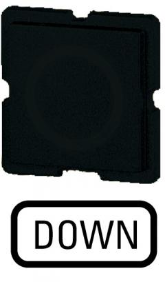 Eaton 273TQ25 Tastenplatte, schwarz, DOWN , 091152