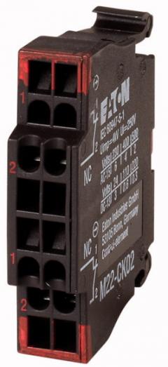 Eaton M22-CK02 Kontaktelement 2 Öffner, Frontbefestigung, Federzuganschluss , 107899