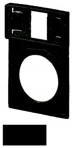 Eaton Q25TS-01 Träger, + Schild, blanko, schwarz, beschriftbar , 046184