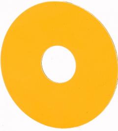 Eaton SR-GE Schild, NOT-AUS, gelb, blanko, gelb , 063264