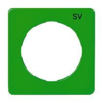 ELSO 223107 Zentralplatte für Steckdose bedruckt SV grün